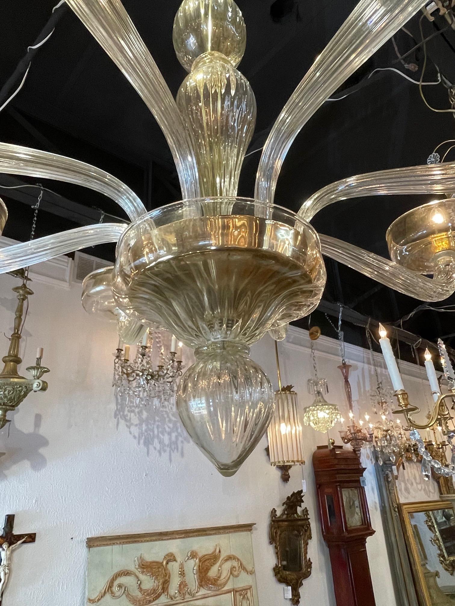 murano glass chandelier modern