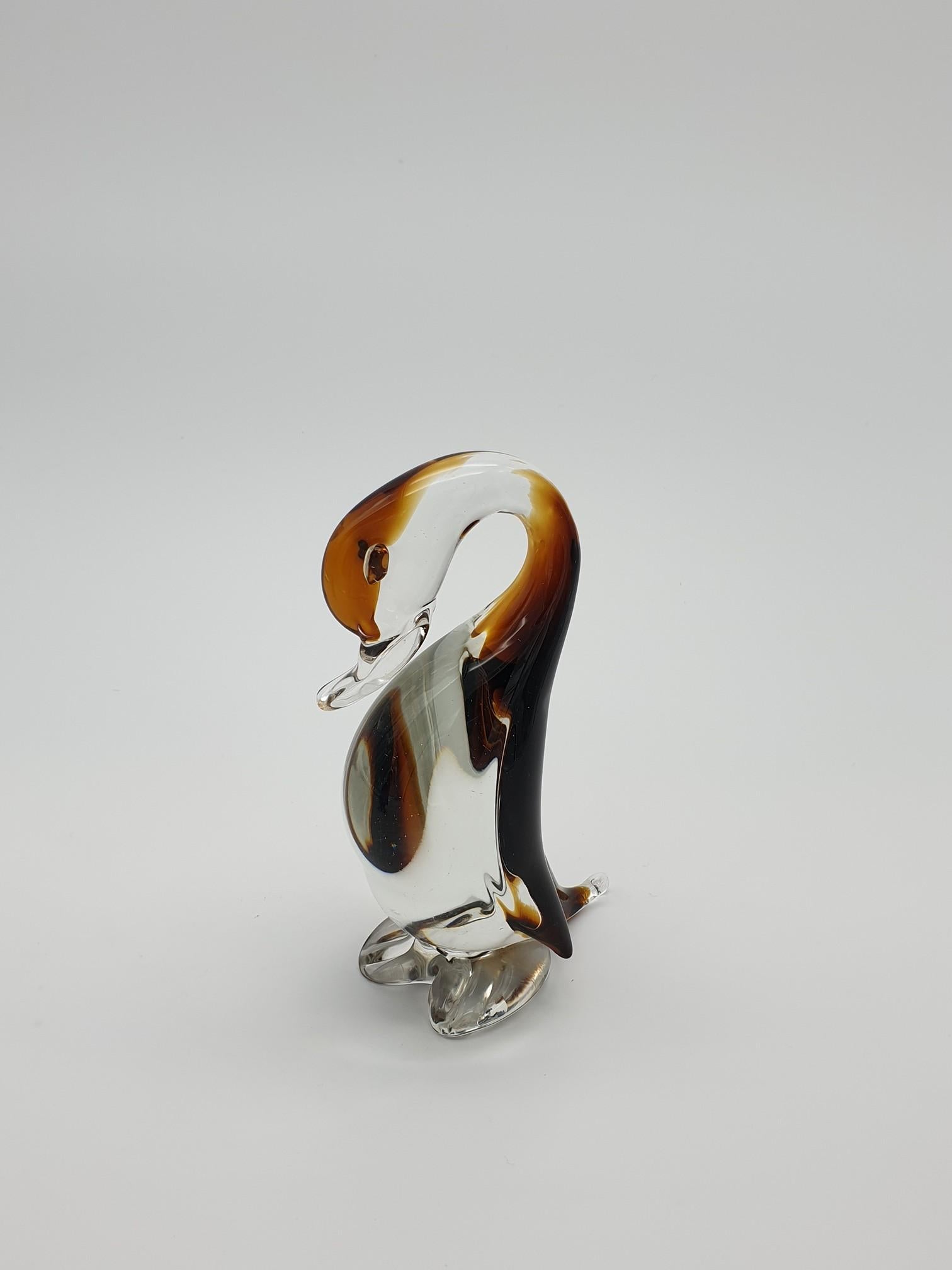 20th Century Modern Murano Glass Duck Pair by Cenedese, 1980s For Sale