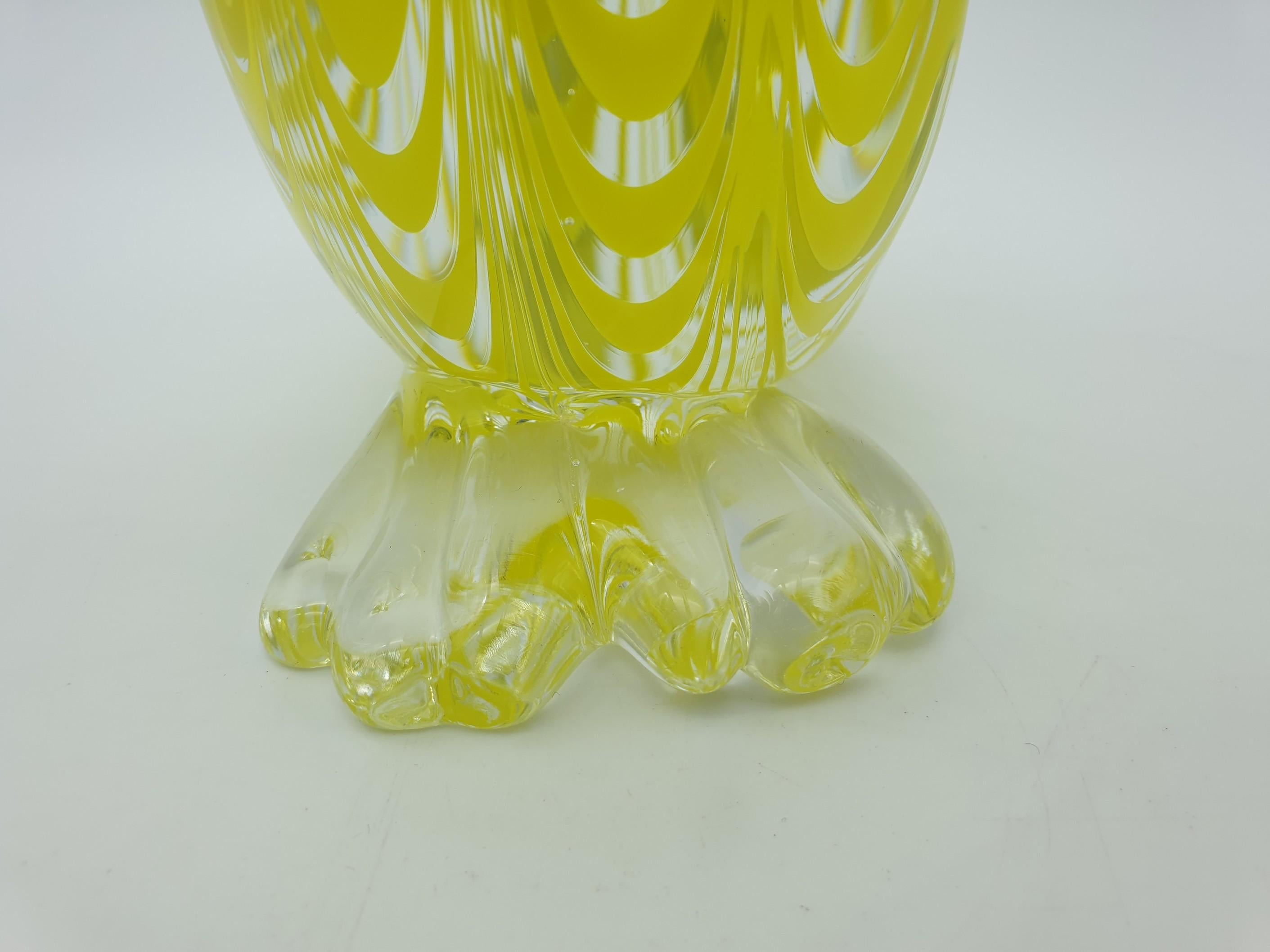Late 20th Century Modern Murano Glass Duck, Yellow 