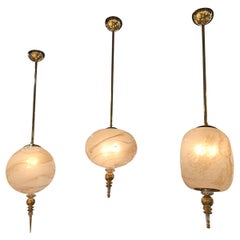 Luminaires suspendus modernes en verre de Murano