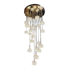 Lustre à suspension Rostri Cup en verre de Murano moderne