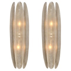 Appliques à panneaux en verre de Murano