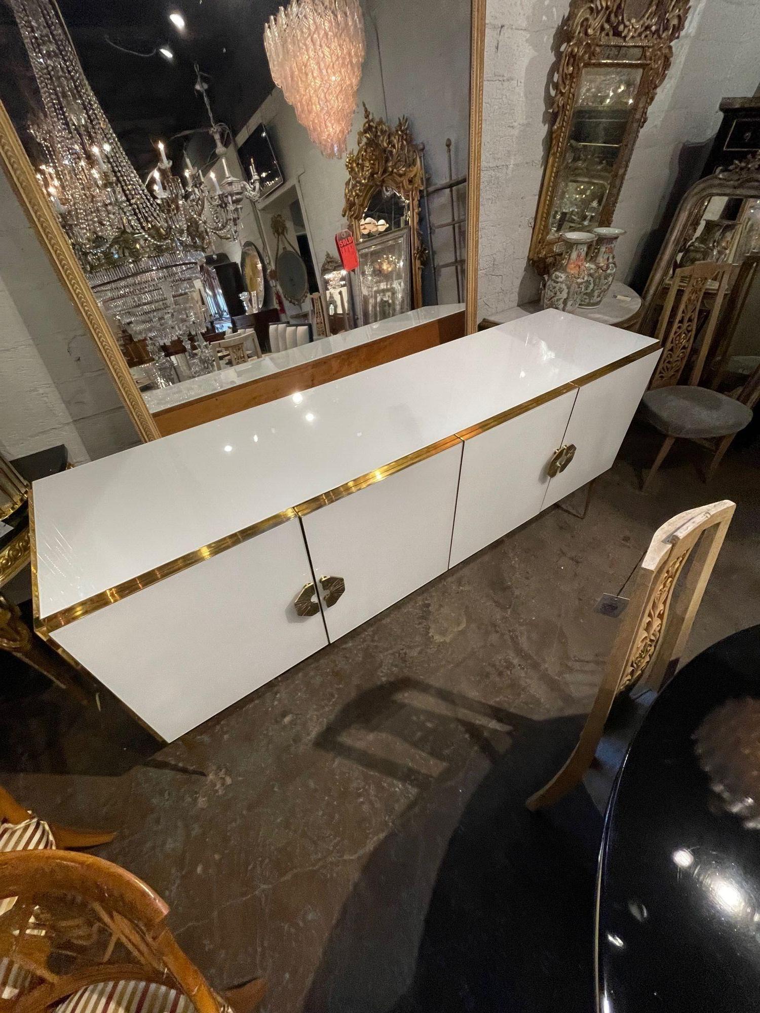Contemporary Modern Murano Glass Sideboard For Sale