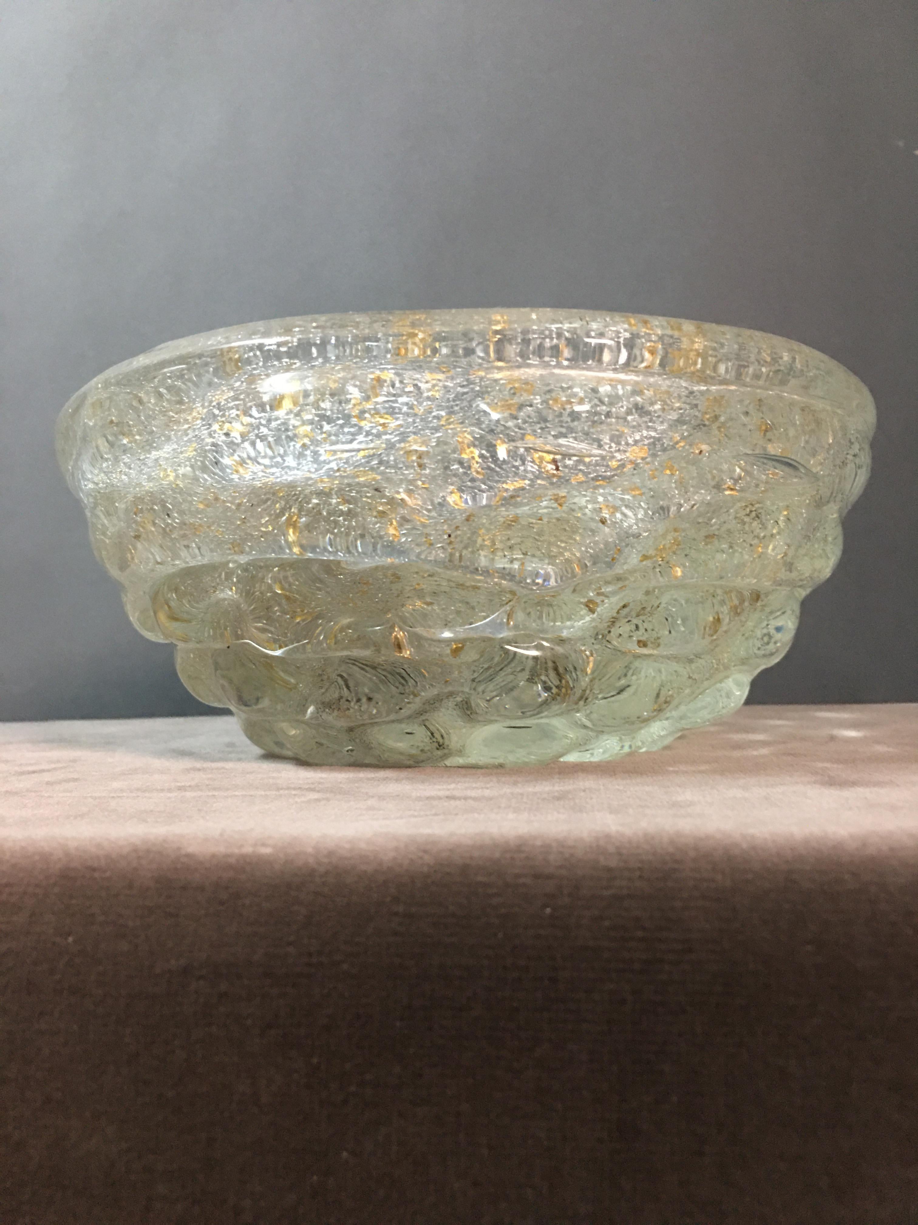 Italian Modern Murano Glass Vase Design Attributed to Archimede Seguso For Sale