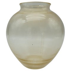 Modern Murano Glass Vase in Gold Color by Cenedese, 1999