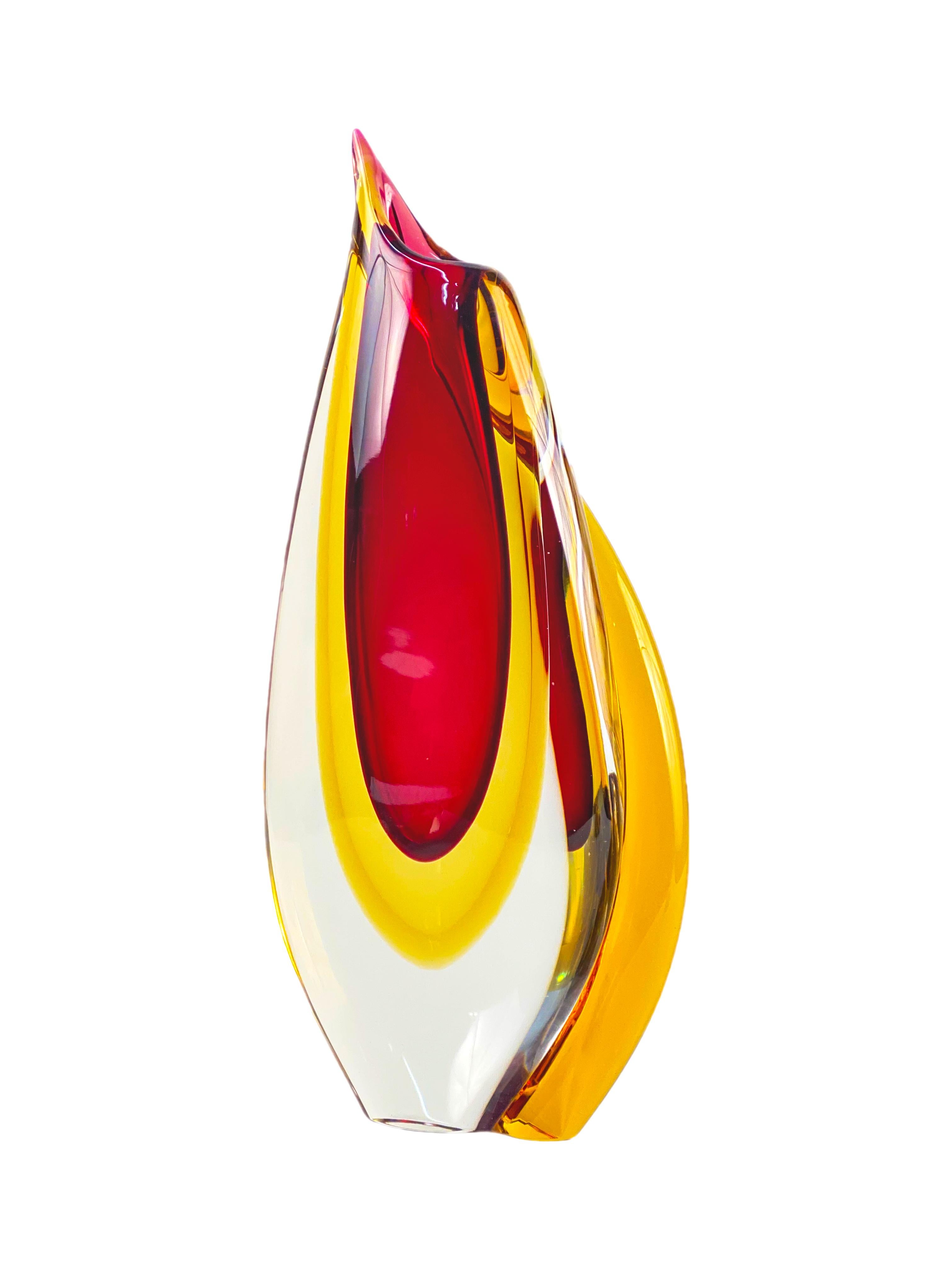 Other Modern Murano Italian Art Glass Vase by, Formia Vetri di Murano