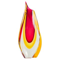 Moderne Vase aus italienischem Murano-Kunstglas von:: Formia Vetri di Murano