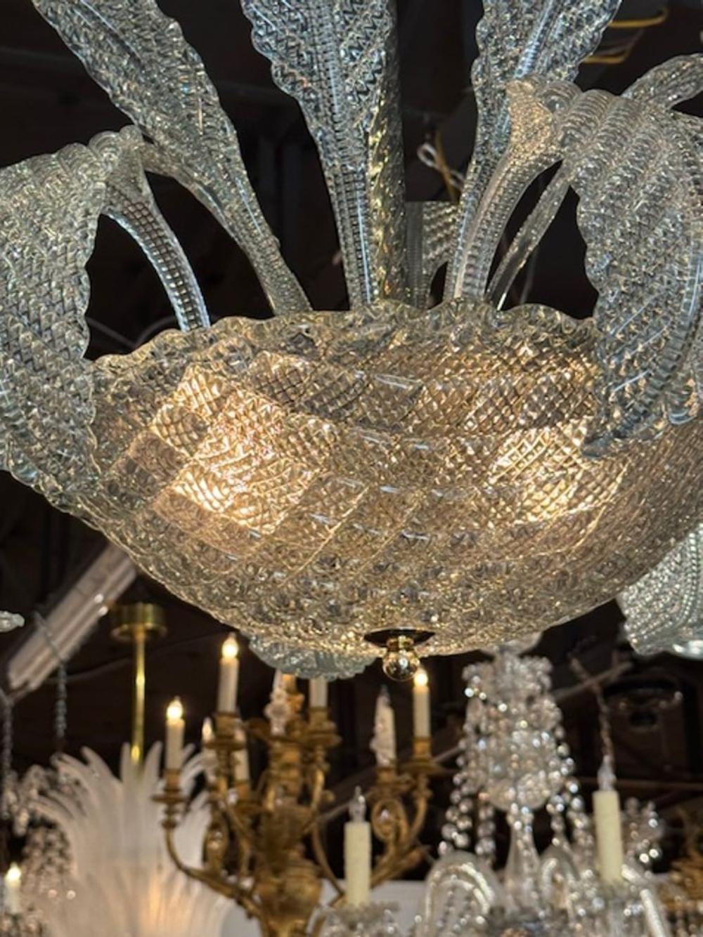 Lámpara moderna en forma de hoja de Murano en verde Fontana Siglo XXI y contemporáneo en venta