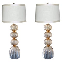 Modern Murano Opalescent Bubble Lamps