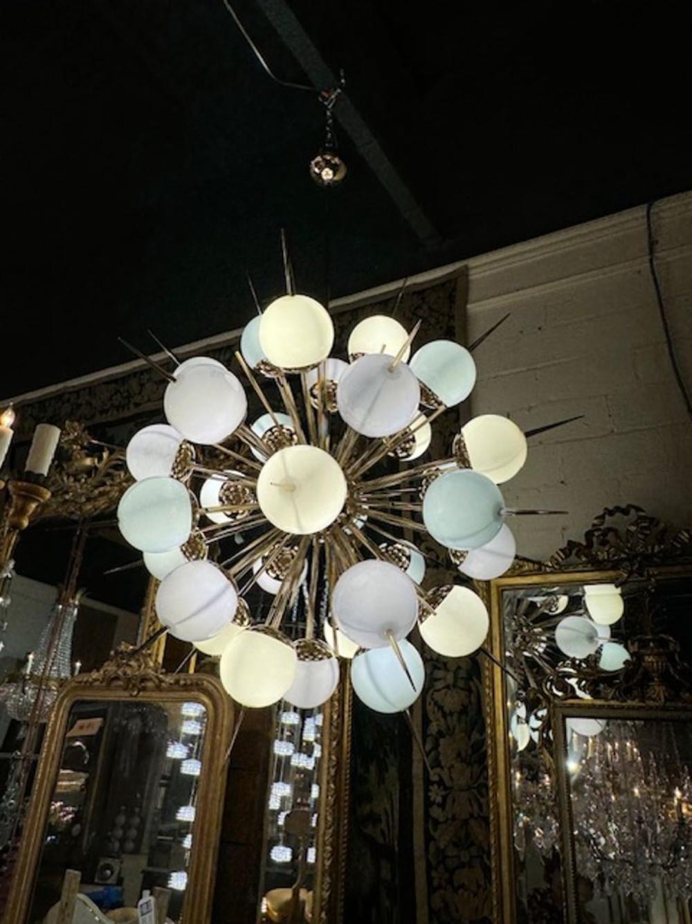 Contemporary Modern Murano Sputnik Chandelier For Sale