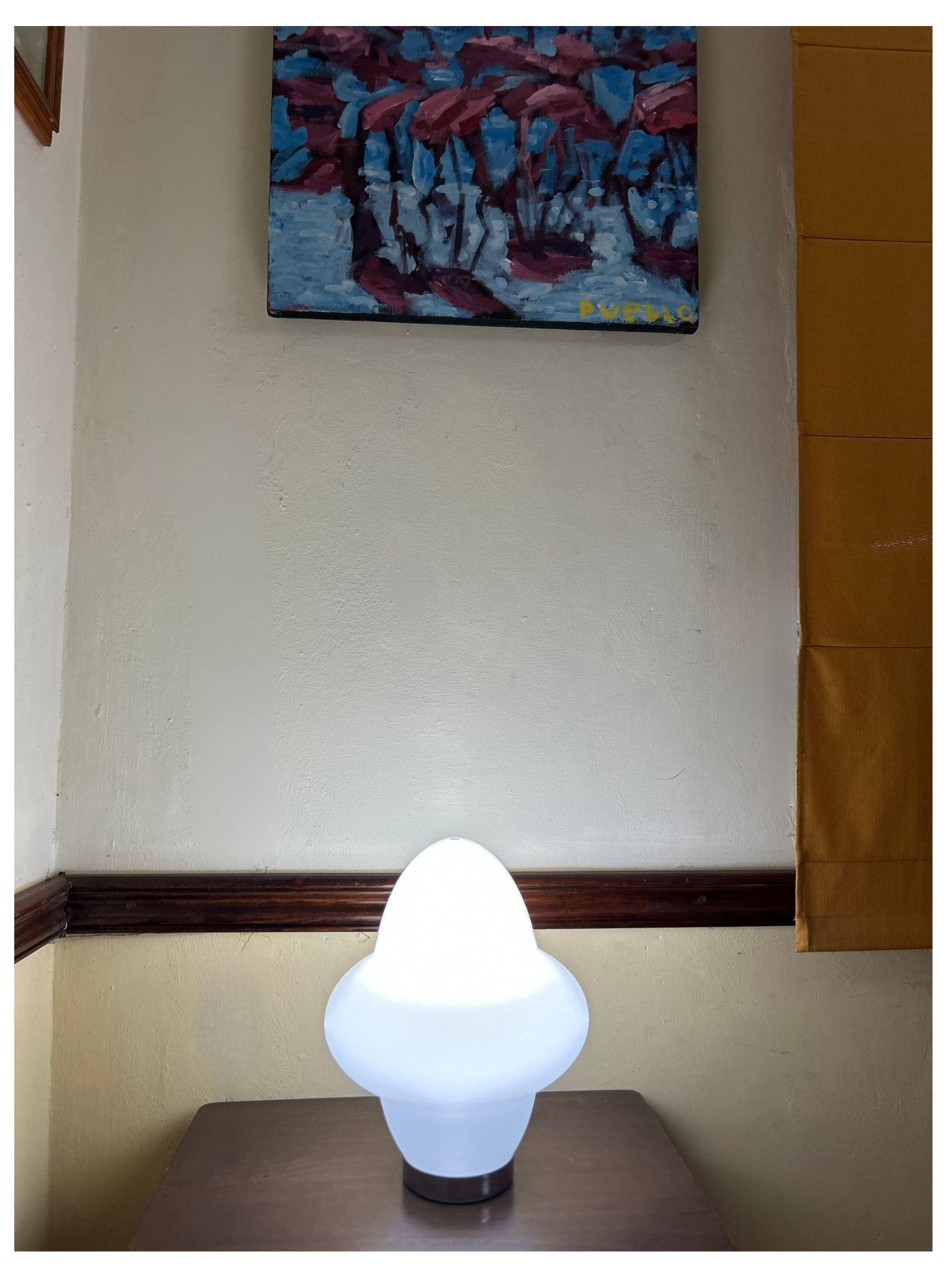 Verre de Murano Lampe de table moderne de Murano par Ettore Sottsass pour Venini, signée vers 1994 en vente