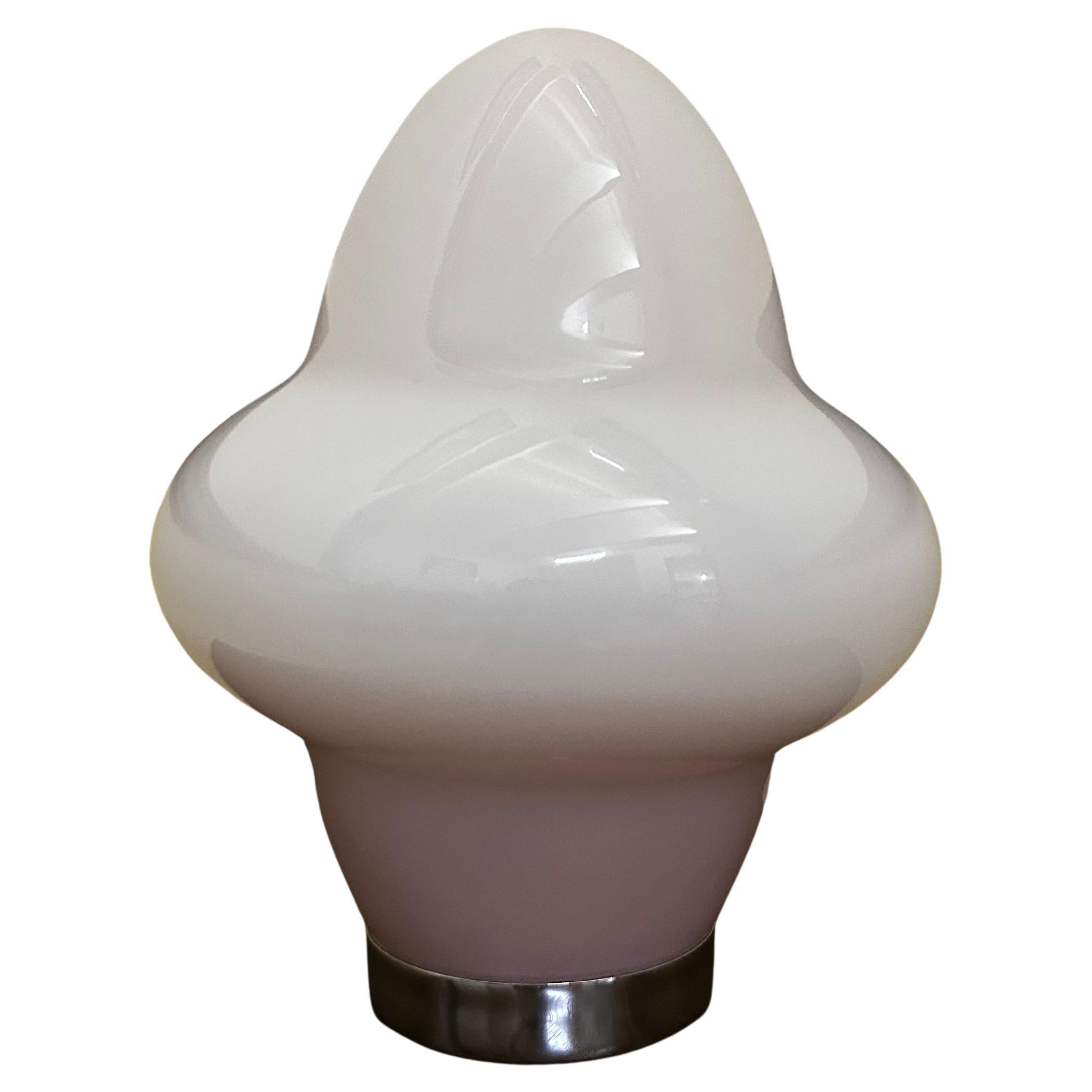 Moderne Murano-Tischleuchte von Ettore Sottsass für Venini, signiert ca. 1994 im Angebot