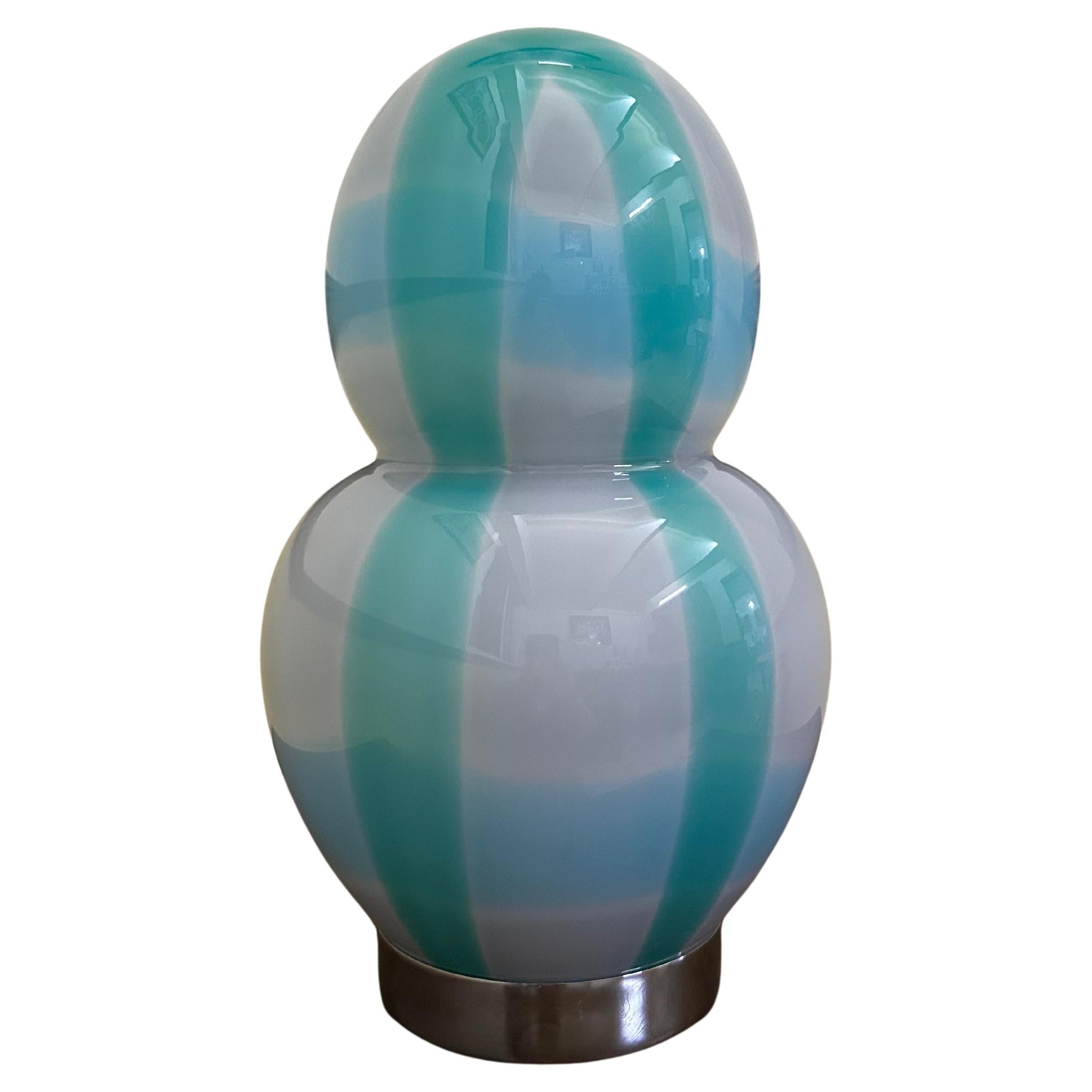 italien Lampe de table moderne de Murano par Ettore Sottsass pour Venini, signée vers 1995 en vente