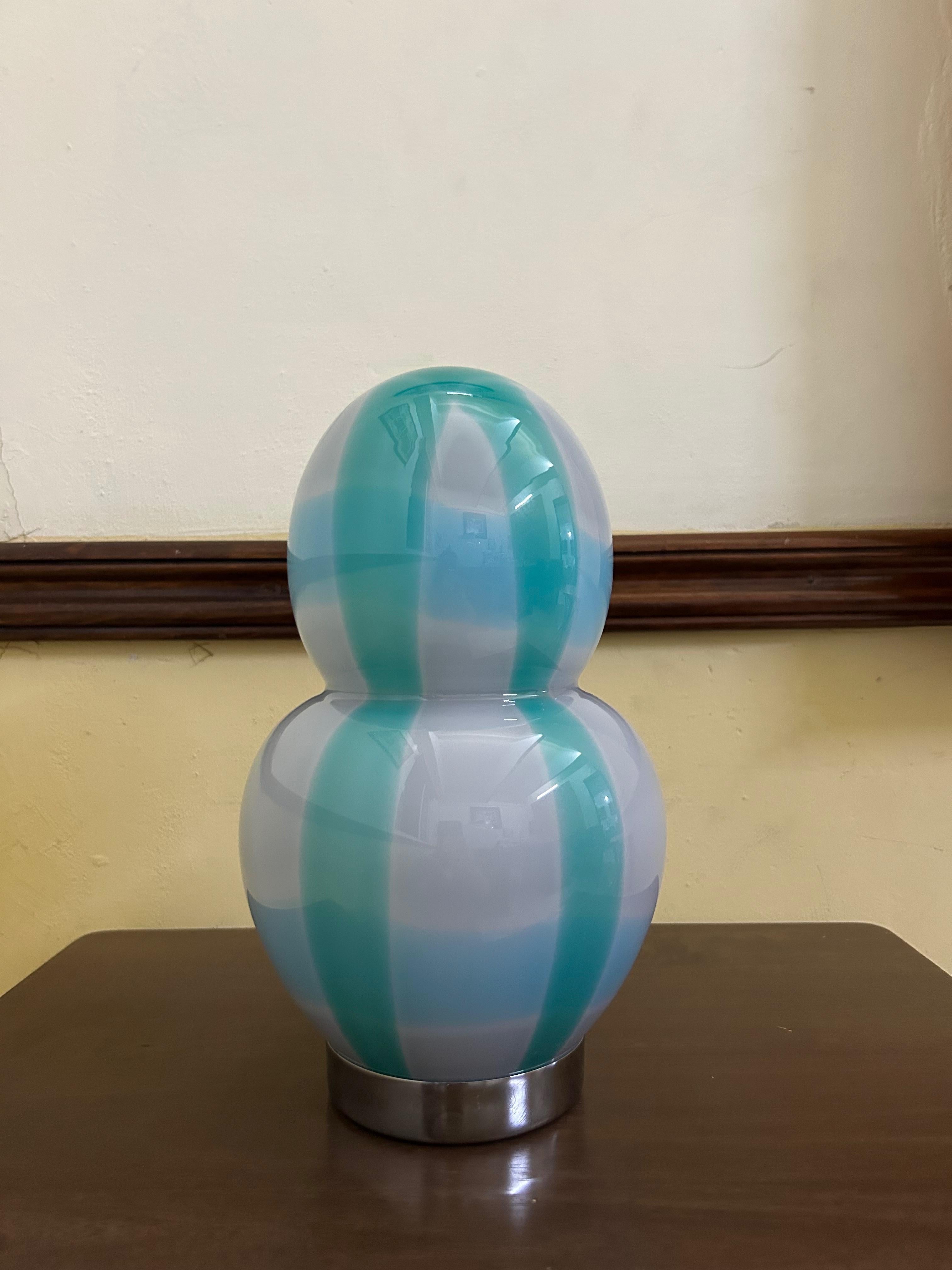 Lampe de table moderne de Murano par Ettore Sottsass pour Venini, signée vers 1995 Excellent état - En vente à Merida, Yucatan