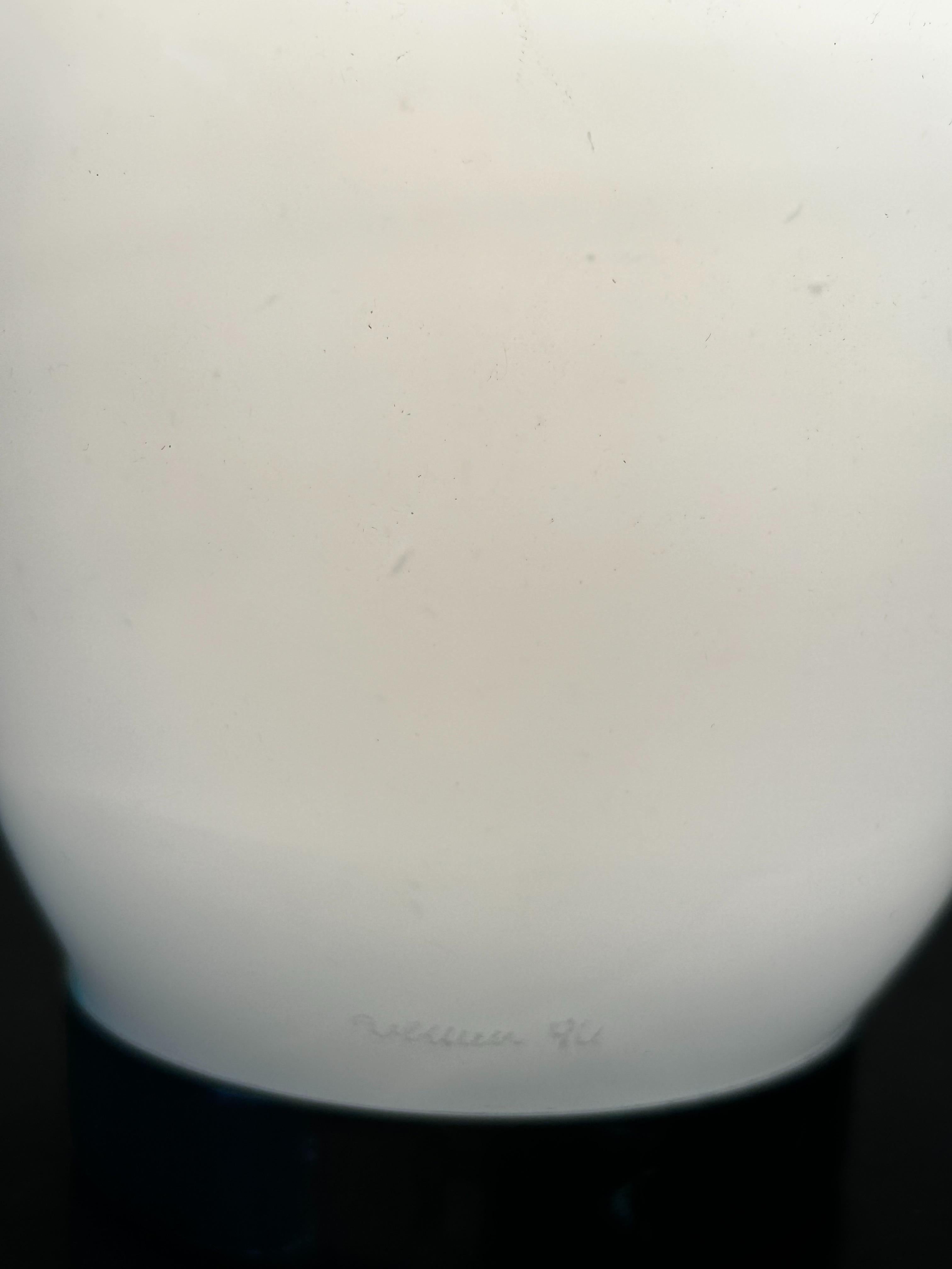 Late 20th Century Modern Murano Table Lamp by Ettore Sottsass for Venini, Signed ca. 1996 For Sale