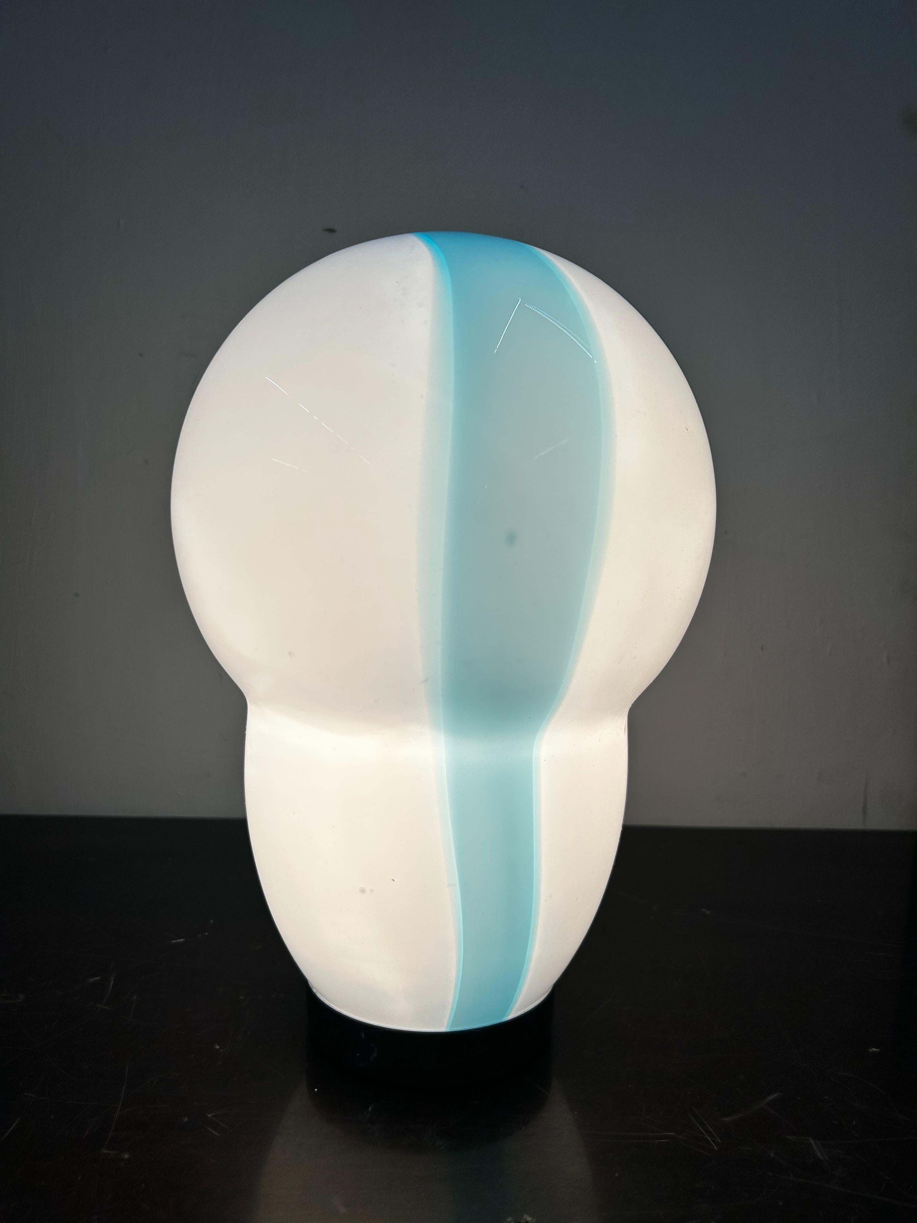 Murano Glass Modern Murano Table Lamp by Ettore Sottsass for Venini, Signed ca. 1996 For Sale