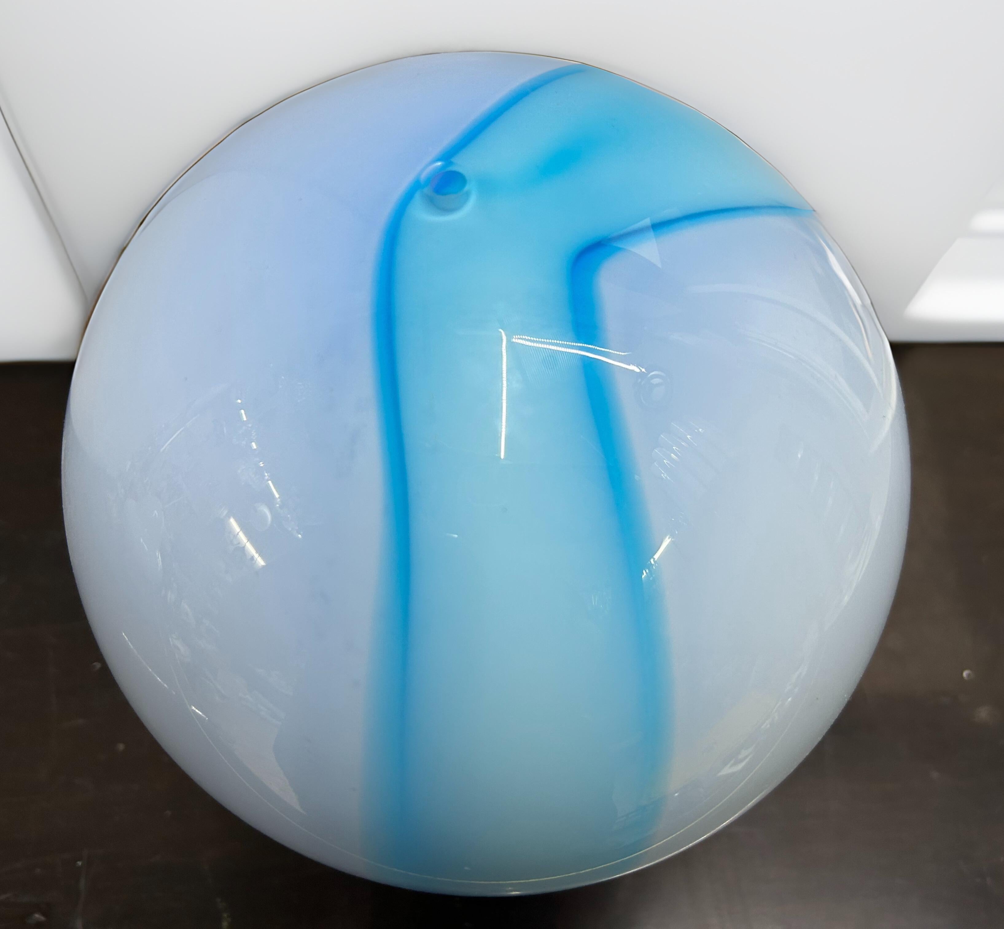 Modern Murano Table Lamp by Ettore Sottsass for Venini, Signed ca. 1996 For Sale 1