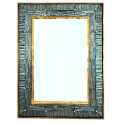 Modern Murano Textured Glass Mirror