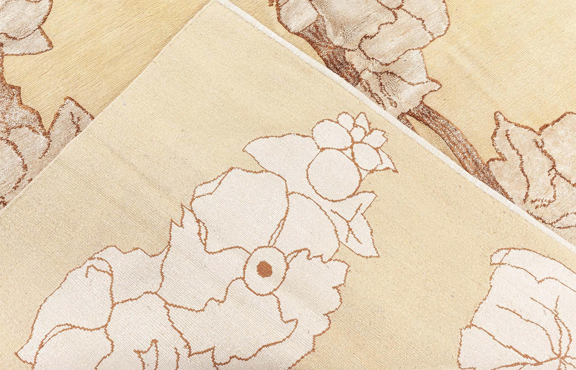 XXIe siècle et contemporain Tapis moderne Napa Vines fait à la main par Doris Leslie Blau en vente