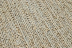 Moderner natürlicher Juteteppich Handgefertigt in Beige und Grau