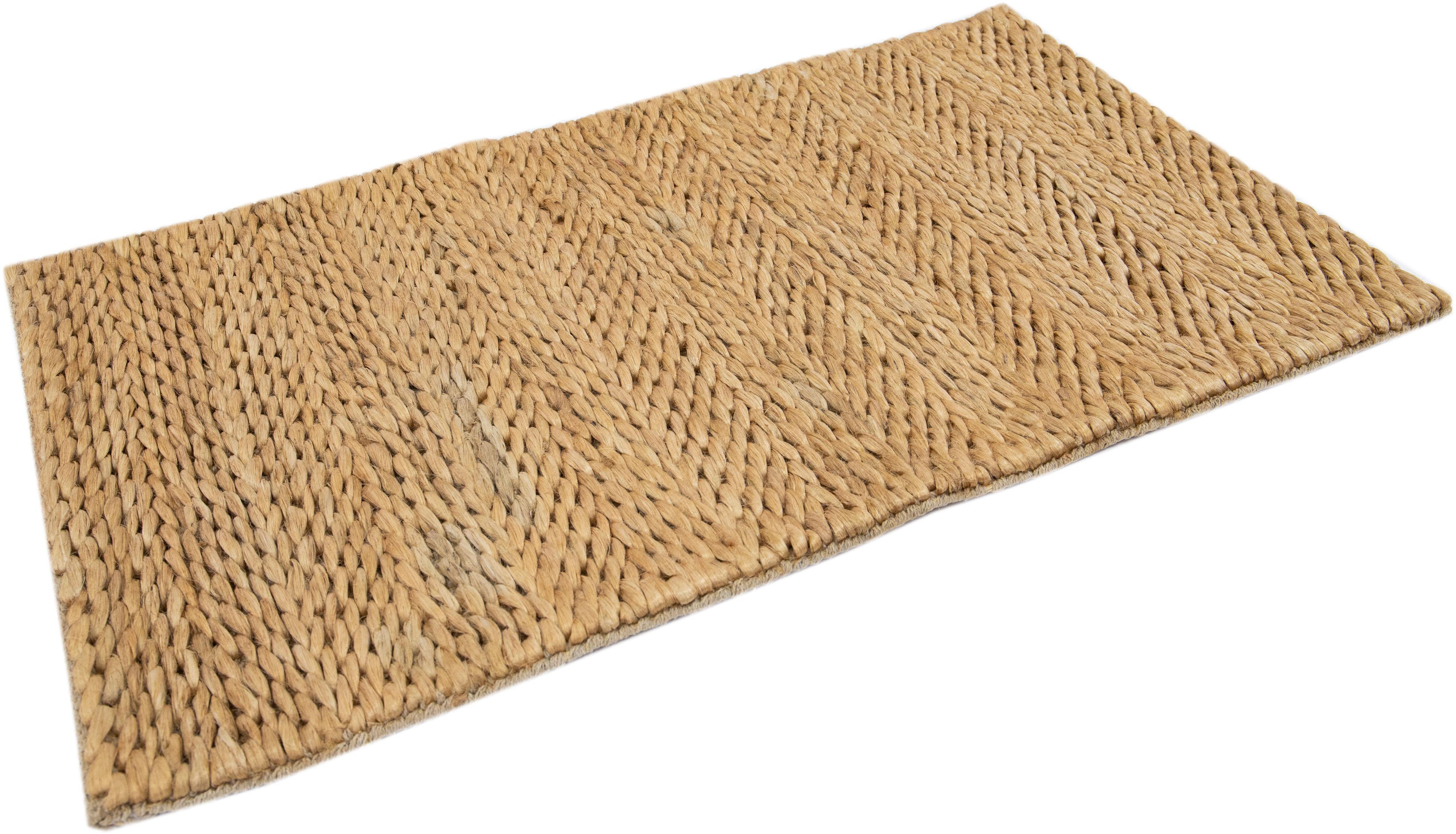 Tissé à la main The Moderns Nature Style Beige Handmade Custom Jute Rug (tapis de jute fait à la main) en vente
