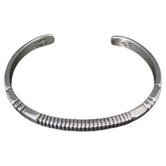 Modernity Navajo Cuff Bracelet Sterling Silver 6 Inches Jonathan Nez