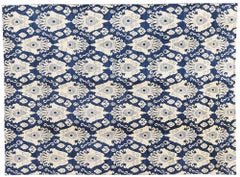 The Indigo Illusion: A Modern Ikat Masterpiece of Global Distinction