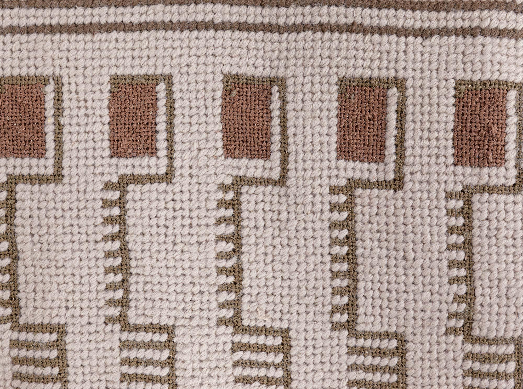 Modern Needlepoint Wool Rug by Arthur Dunnam for Doris Leslie Blau
Size: 5'8