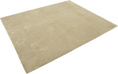 Modern Nepal Rug, Hand-Knotted, 10x8.2 ft – Beige & Cream