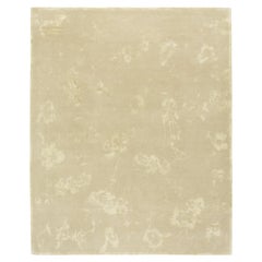 Tappeto Nepal moderno, annodato a mano, 10x8.2 ft - Beige e crema
