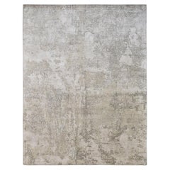 Modern Neutral Taupe Bamboo Silk Rug 9'1''x12'