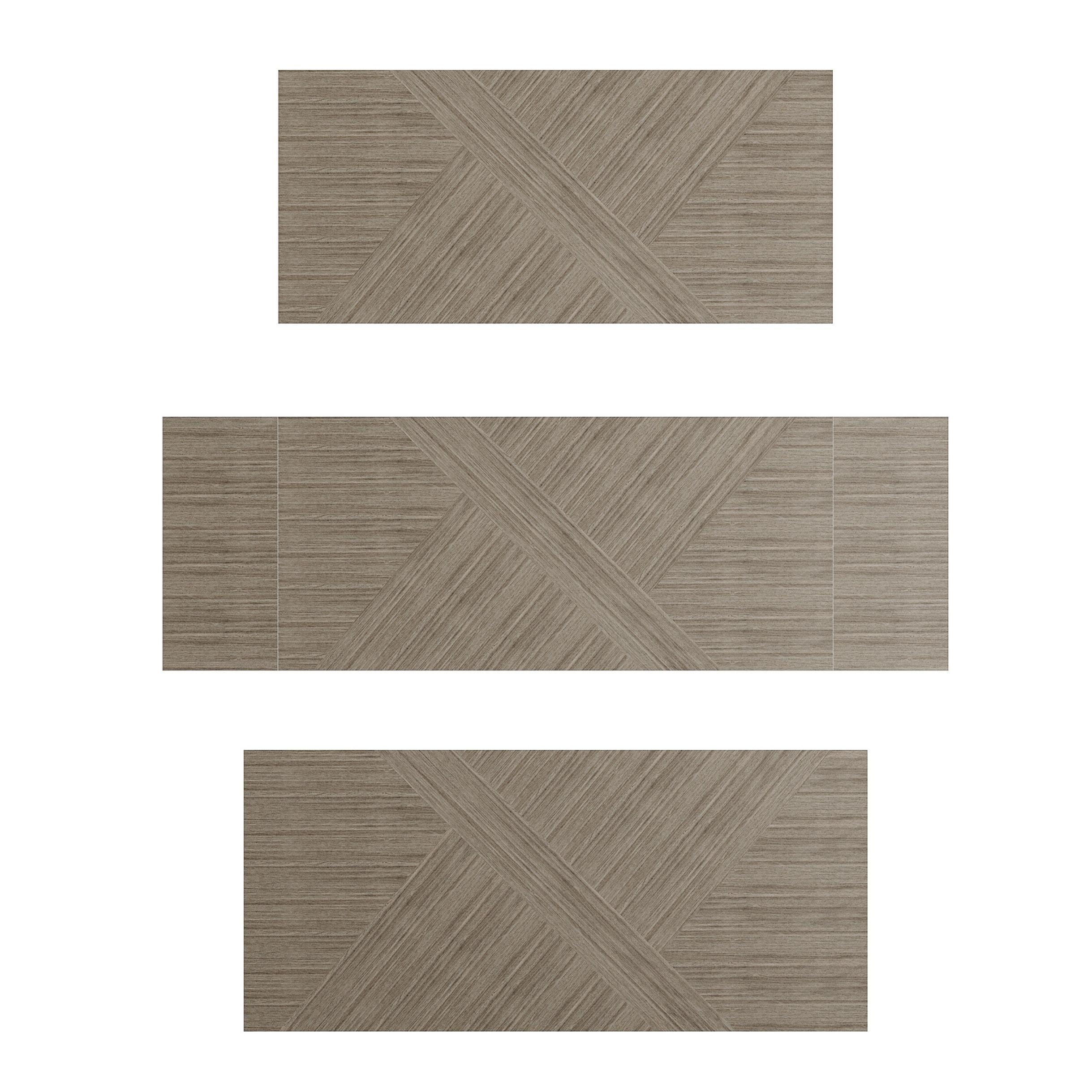 Modern New York Extendable Table in Wood with Brass Accents Moderno en venta