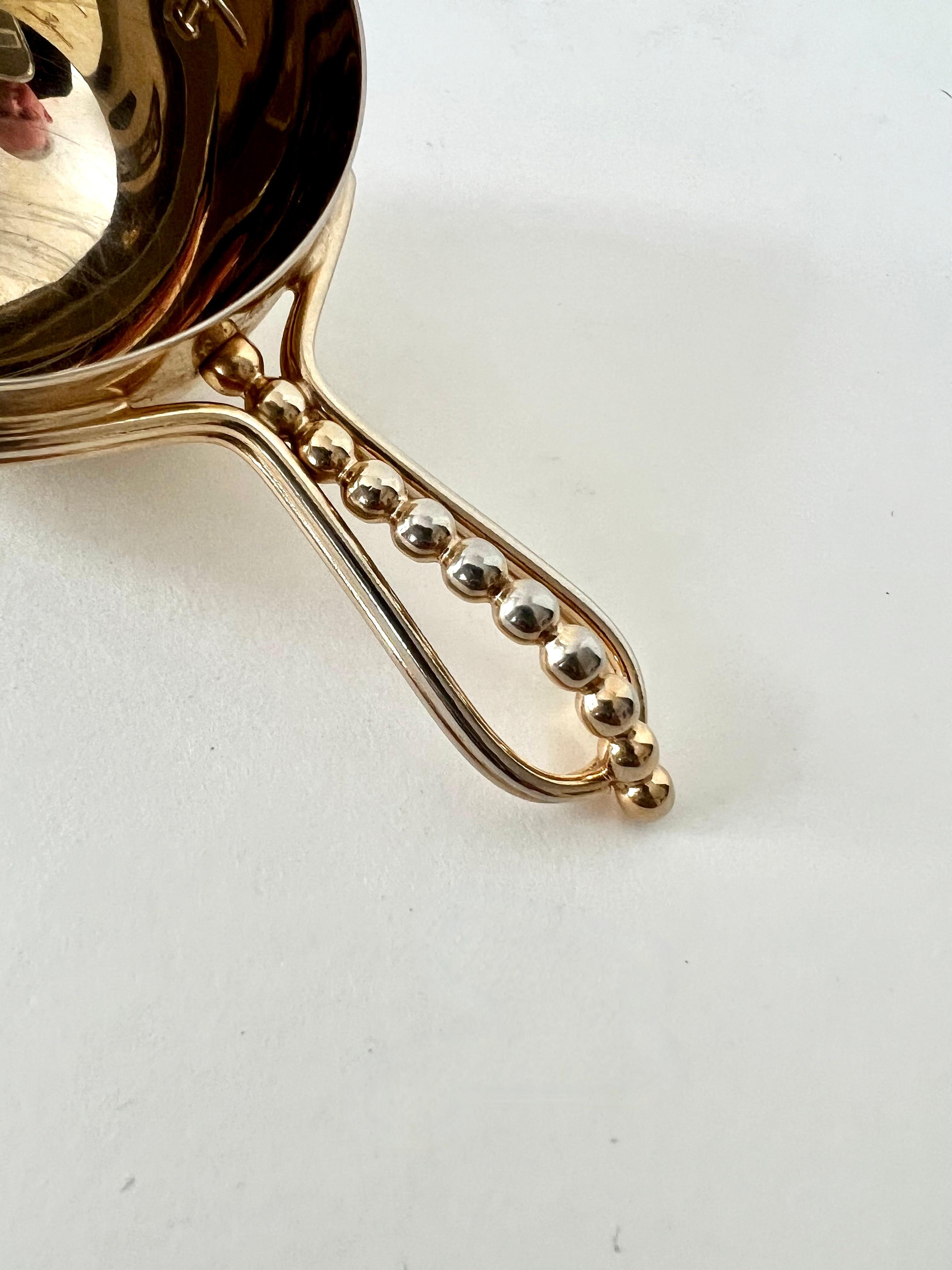Brass Modern Nickel Jigger in the Style of Napier or Georg Jensen For Sale