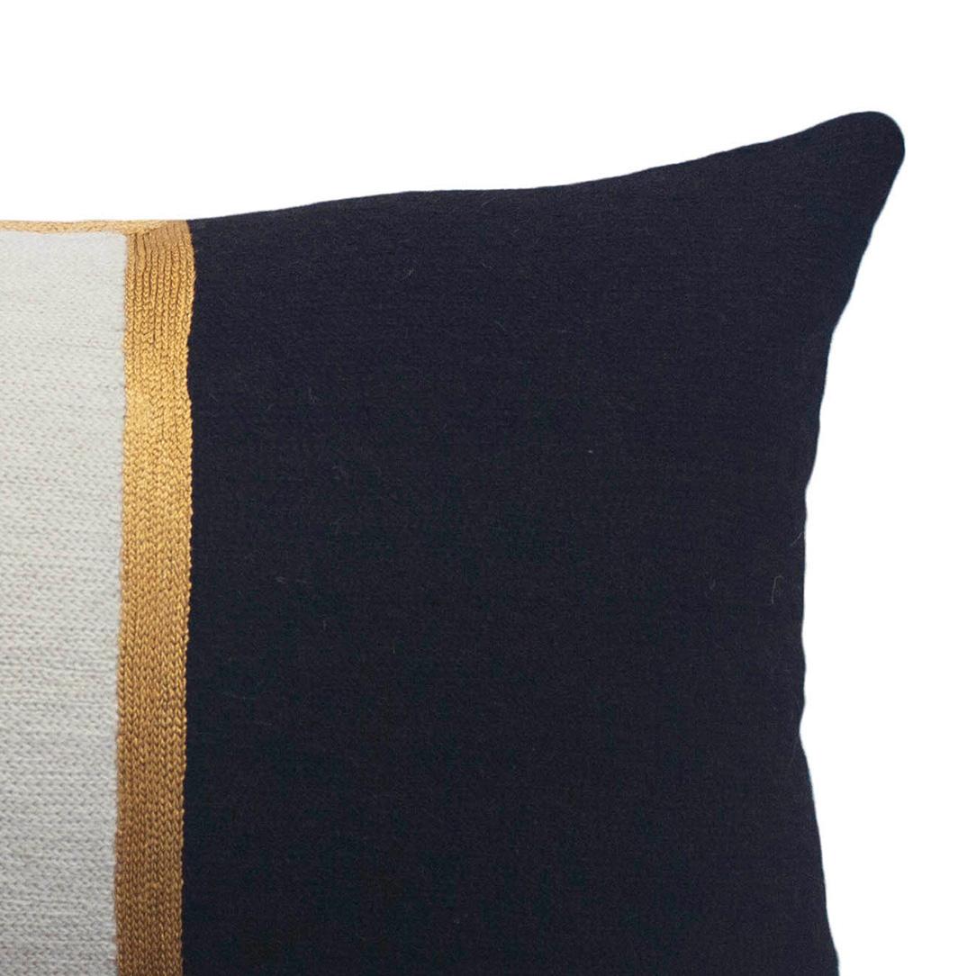 This pillow has been hand embroidered by artisans in Kashmir, India, using a traditional embroidery technique which is native to this region.

The purchase of this handcrafted pillow helps to support the artisans and preserve their craft.

We