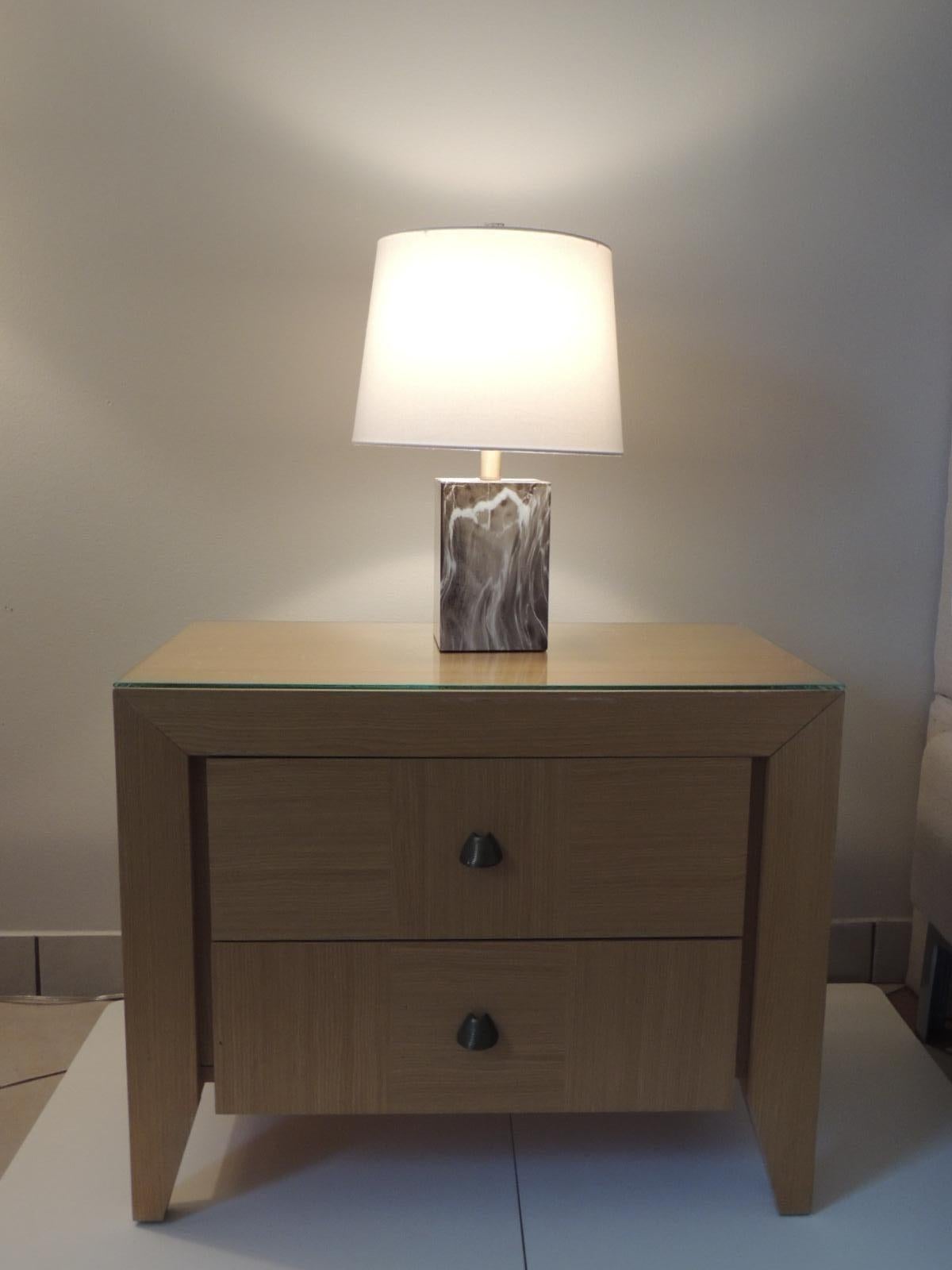 Brass Modern Nightstand by Dakota Jackson for Lane Furniture For Sale