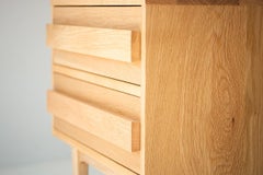 Comodino moderno in Oak bianco