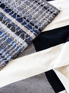 Modern Nima Striped Flat-Weave Rug