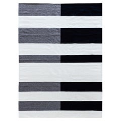 Modern Nima Striped Flat-Weave Rug