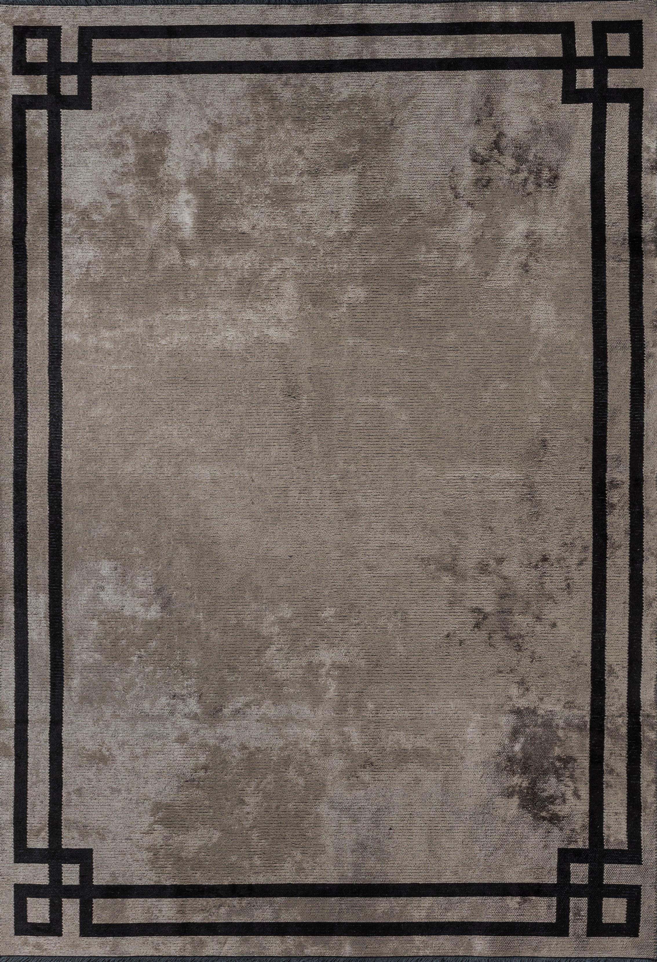 Im Angebot: Modern No Pattern Solid Color Luxury Area Rug,  (Braun)