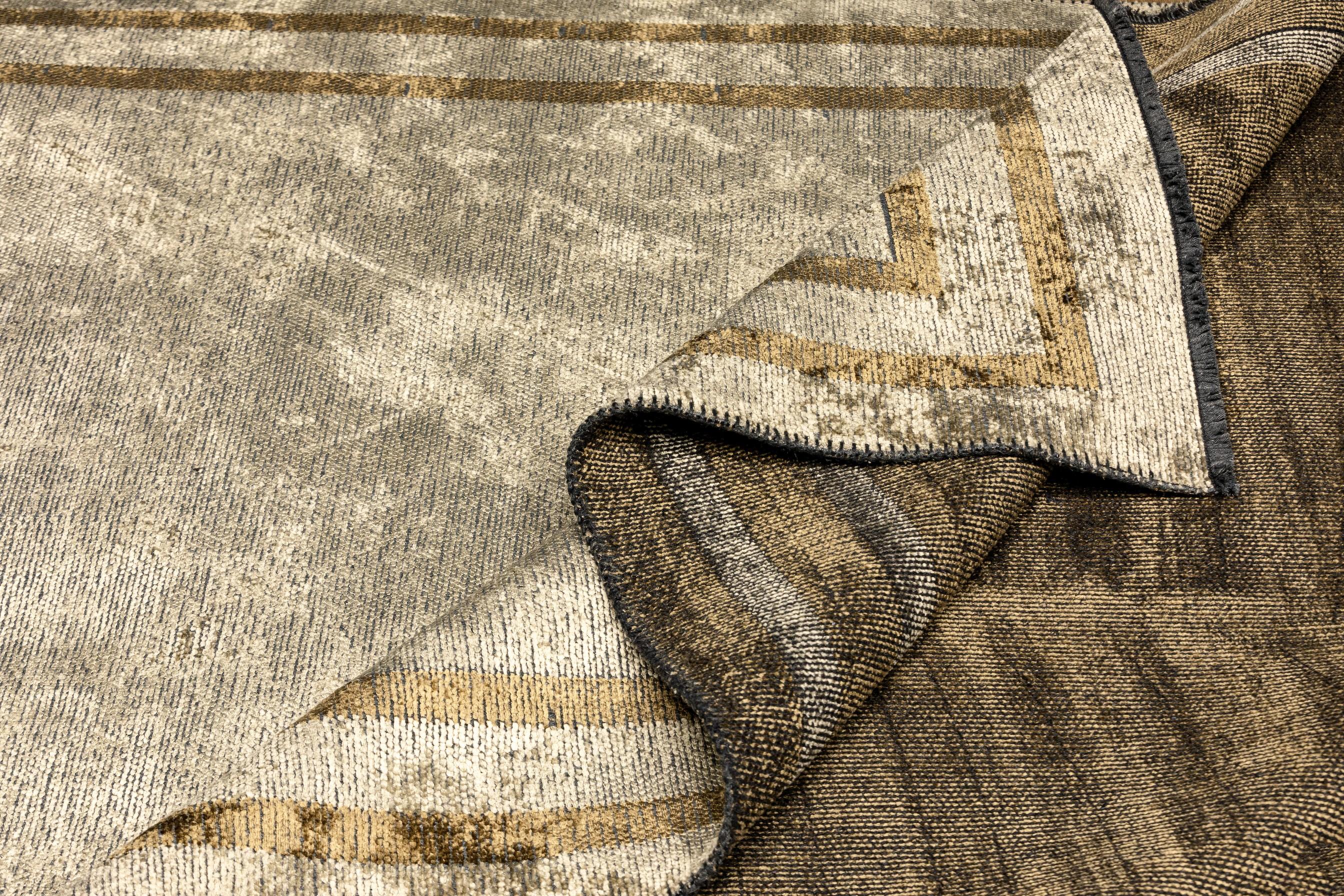 Im Angebot: Modern No Pattern Solid Color Luxury Area Rug,  (Braun) 2