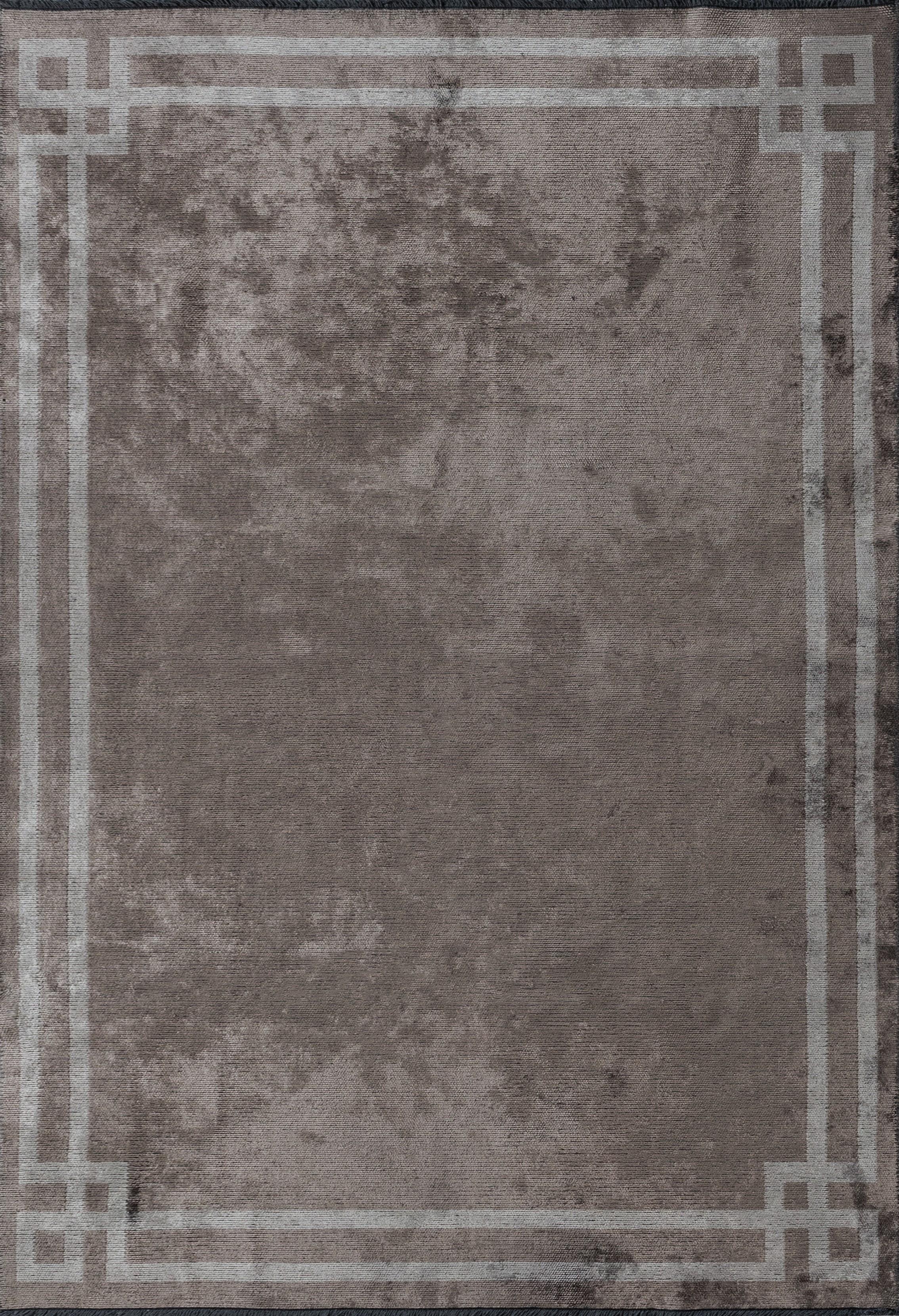 Im Angebot: Modern No Pattern Solid Color Luxury Area Rug,  (Grau)
