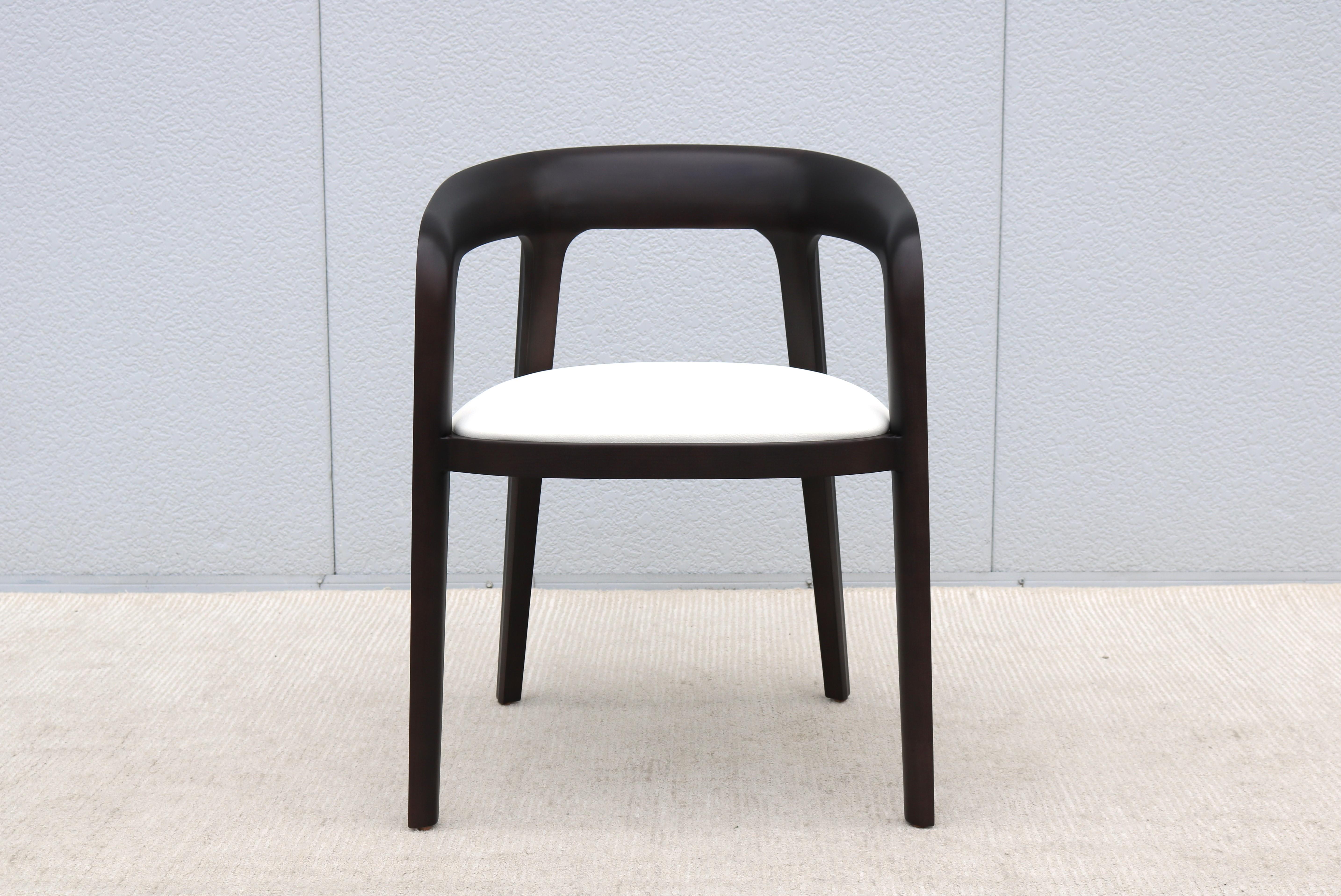 Carved Modern Noe Duchaufour-Lawrance for Bernhardt Design Corvo Armchair, Brand New For Sale