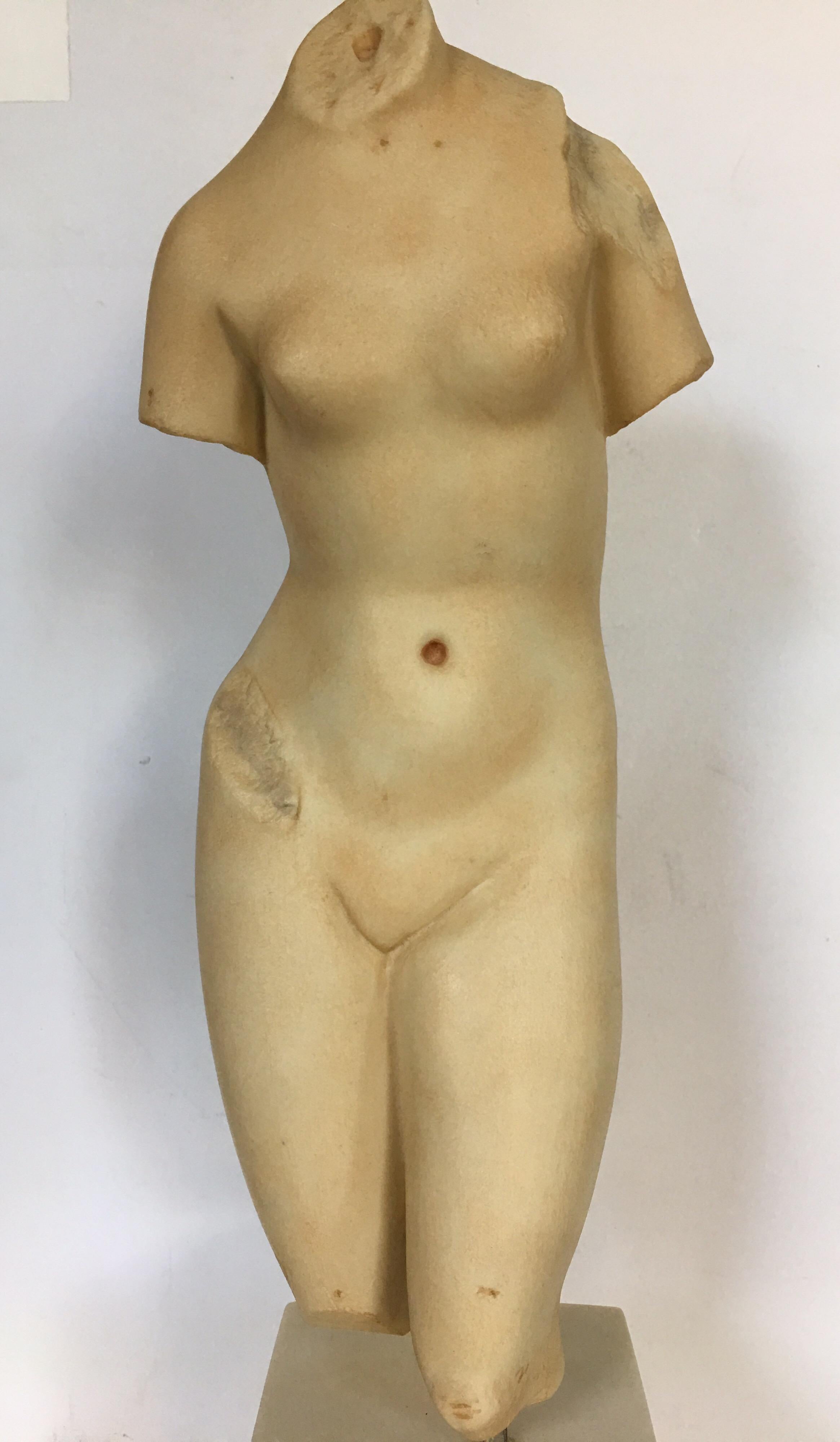 Late 20th Century Modern Nude Female Figure Torso Bust Sculpture, Modern Museum of Art