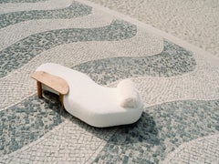 Modern Oak and DEDAR embroidered fabric Minho OUTDOORS Daybed, by Greenapple
