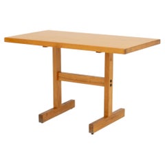 Modern Oak Blonde Wood Dining Table