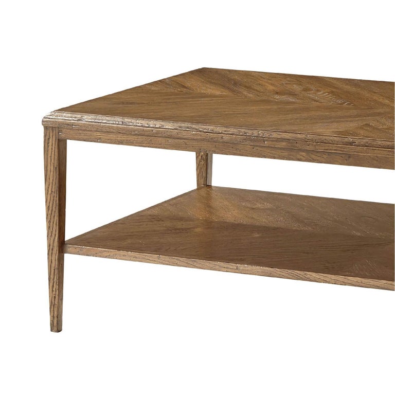 Modern Oak Coffee Table, Light Finish For Sale at 1stDibs