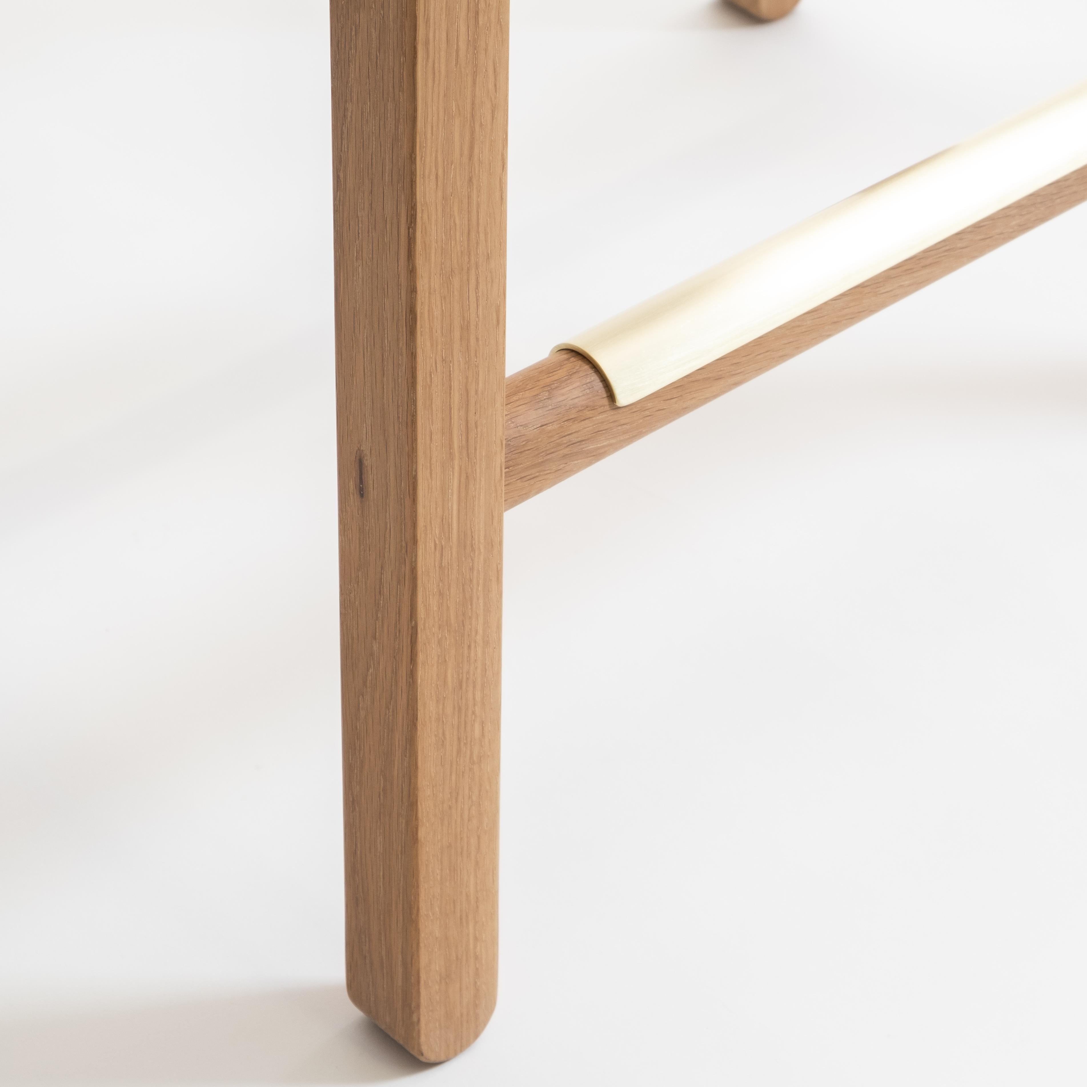 XXIe siècle et contemporain Tabouret de comptoir moderne en chêne avec assise en cordon danois tissé à la main en vente
