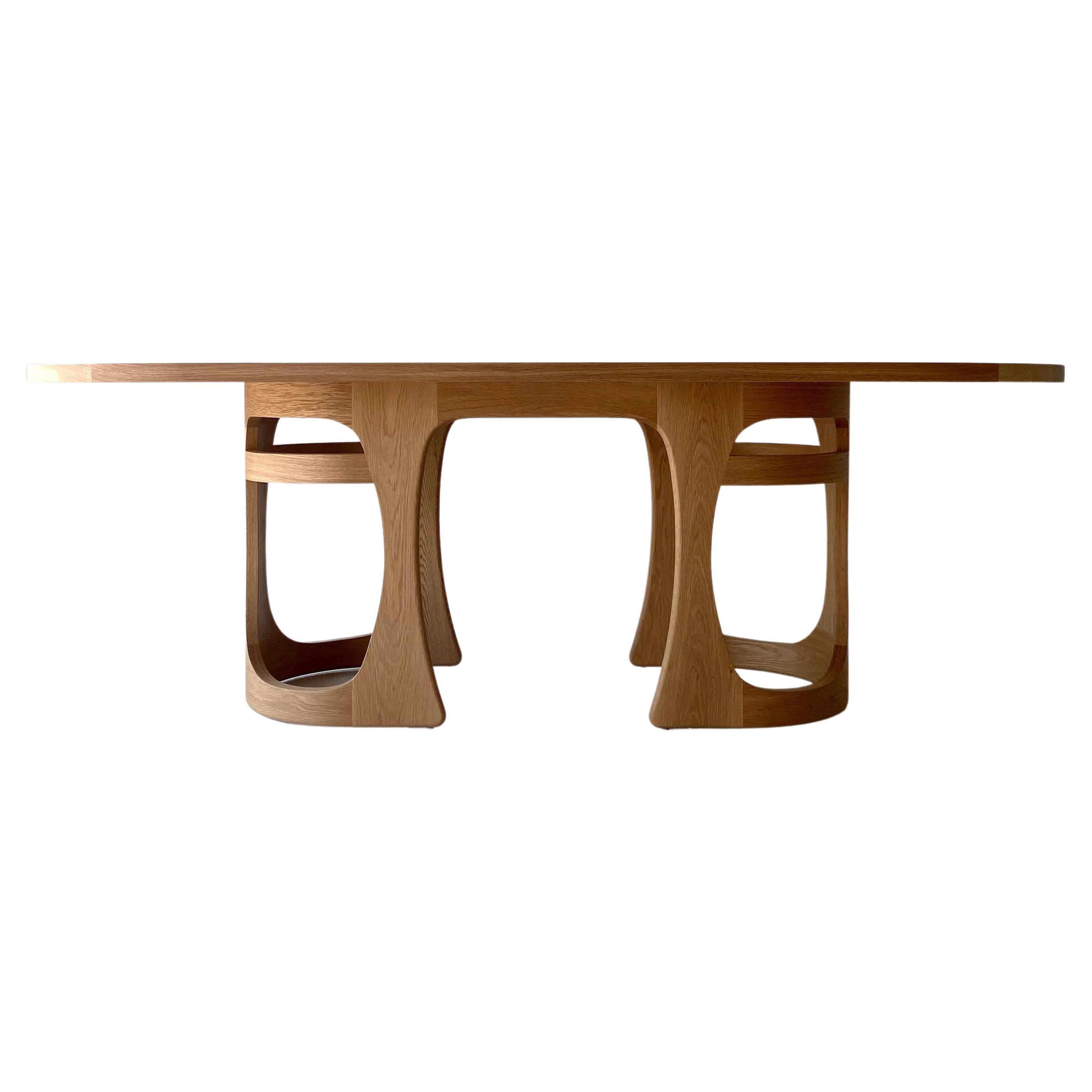 Modern Oak Dining Table Barricas Series For Sale