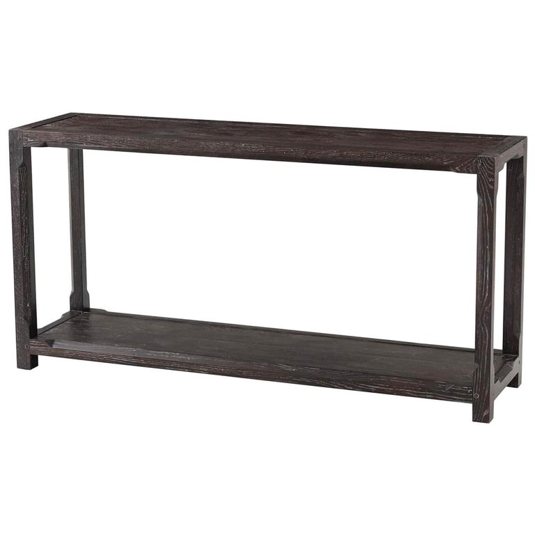 Modern Oak Hall Table at 1stDibs