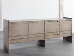 Modern Oak Handcrafted Credenza